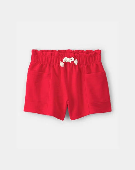 French Terry Shorts - Red