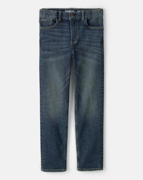 Dark Wash Straight-Leg Jeans