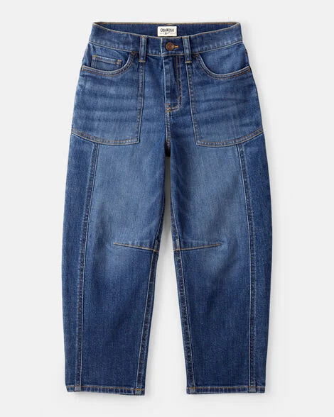 Denim Barrel Jeans - Blue