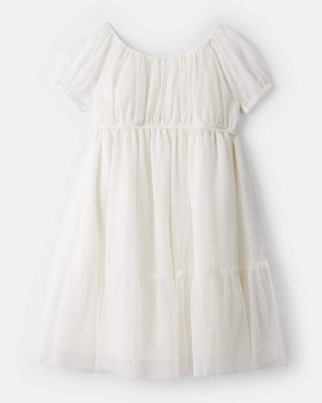 Tulle Dress - White