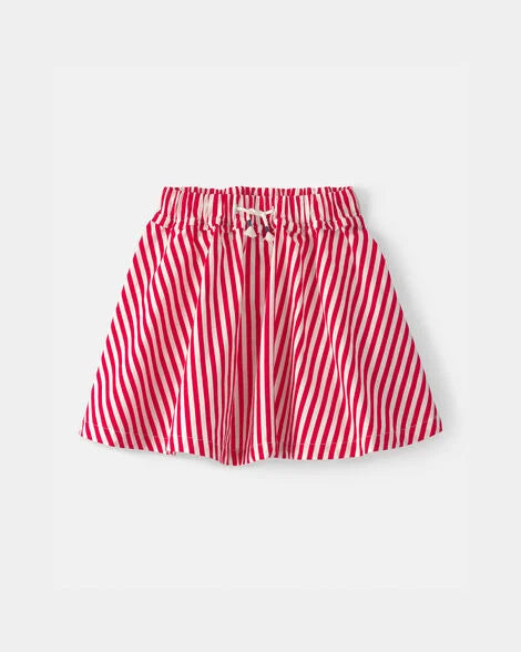 Falda/Short Striped - Red/White