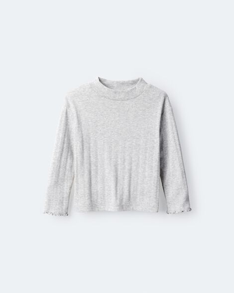 Girl Mock Neck - Grey