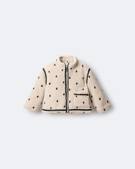 Chaqueta Sherpa con Lunares