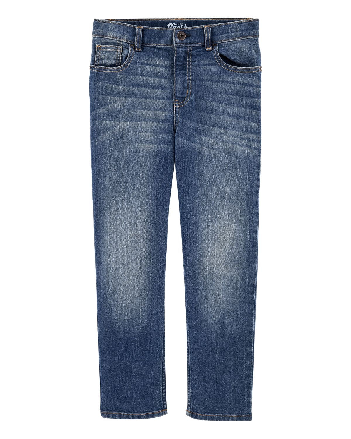 Jeans Medium Blue Wash Straight-Leg