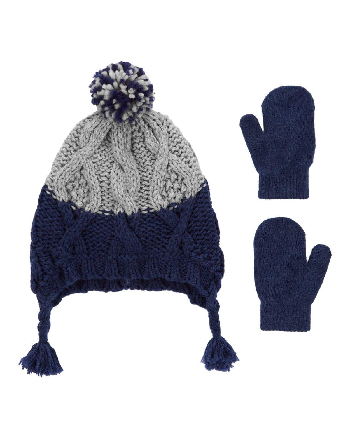 Set de Gorro y Guantes Lana