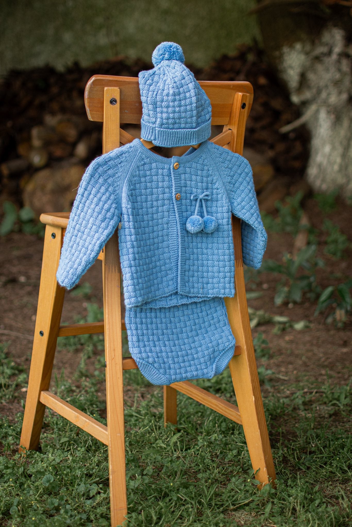 Traje 3 piezas en lana.