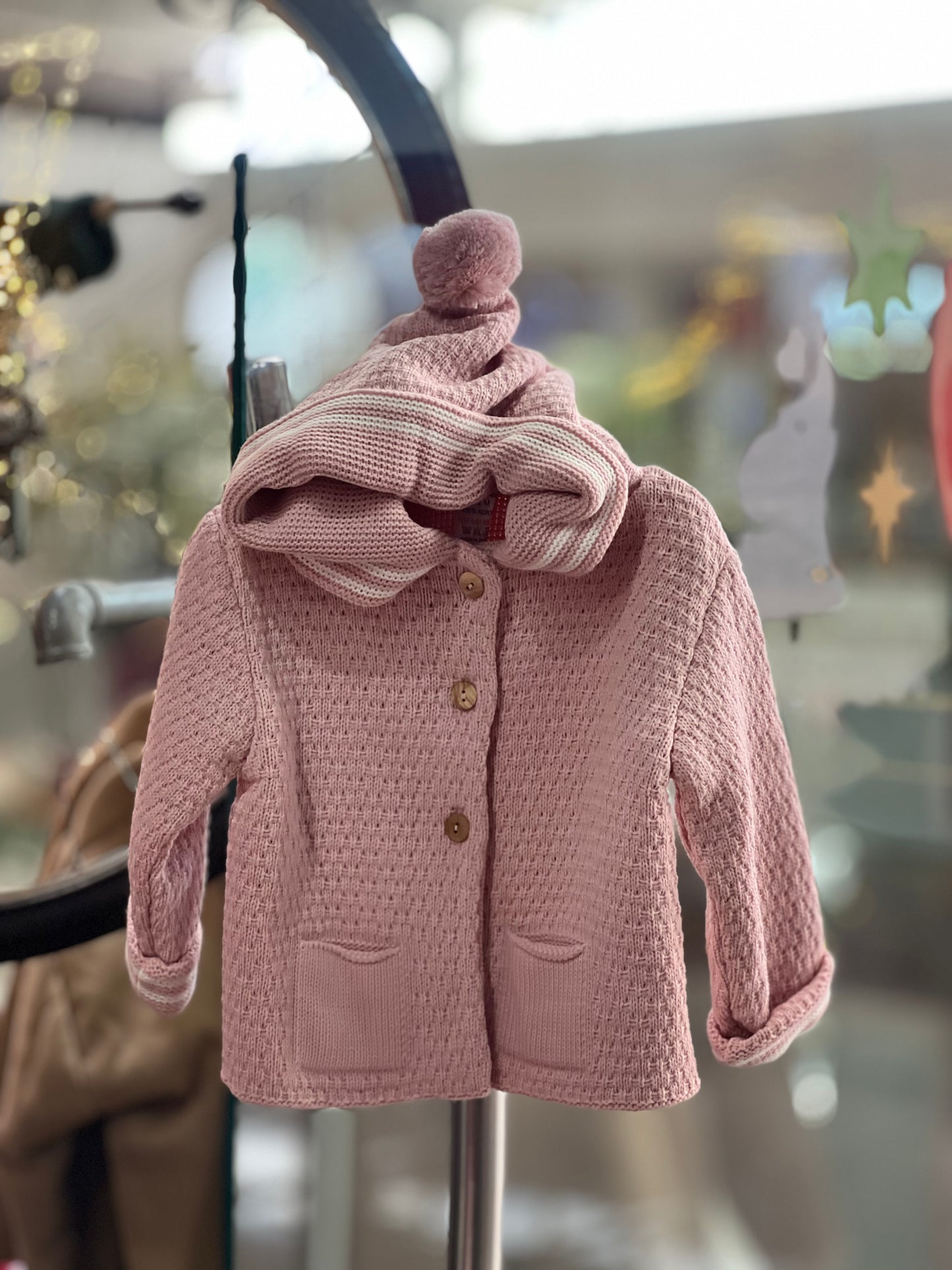Abrigo Capucha - Rosa