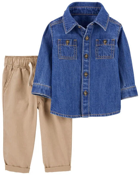 Traje Camisa Lona y Pantalon