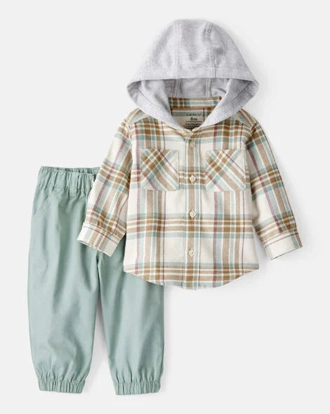 Traje Capucha y Cuadros