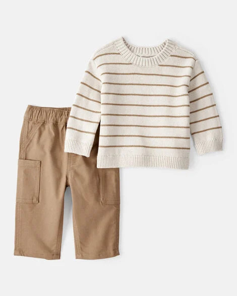 Traje Sweater Pantalon Lineas