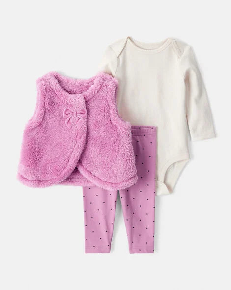 Traje Rosa con Chaleco