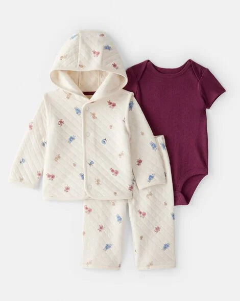 Chaquete Acolchada Floral