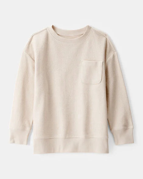 Pullover Sweatshirt Tan