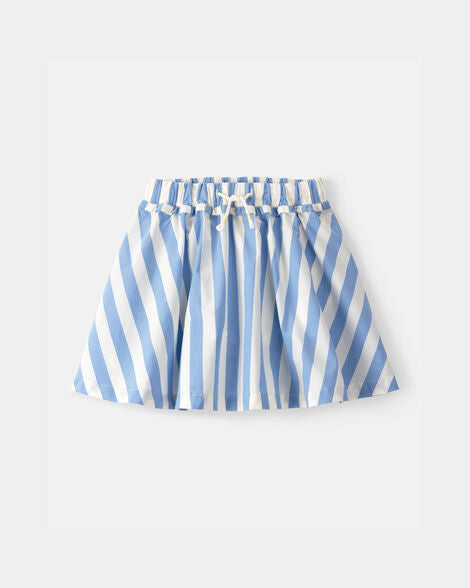 Falda/Short Striped - Blue/White