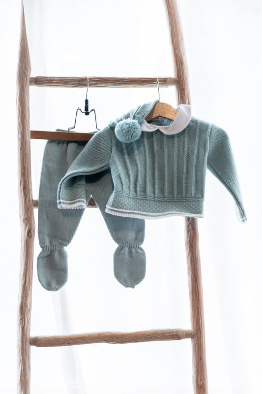 Traje de Punto Verde Mint