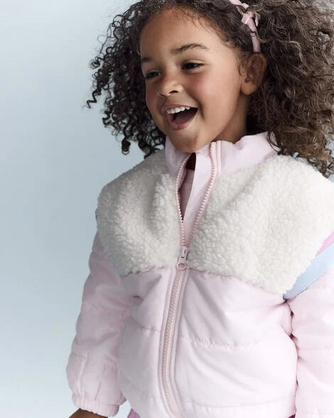 Chaqueta Rosa y Crema