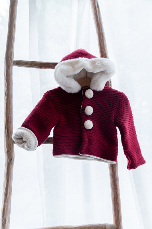 Abrigo Capucha - Rojo