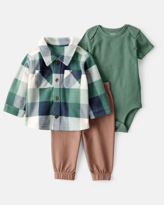 Traje de Camisa de Franela
