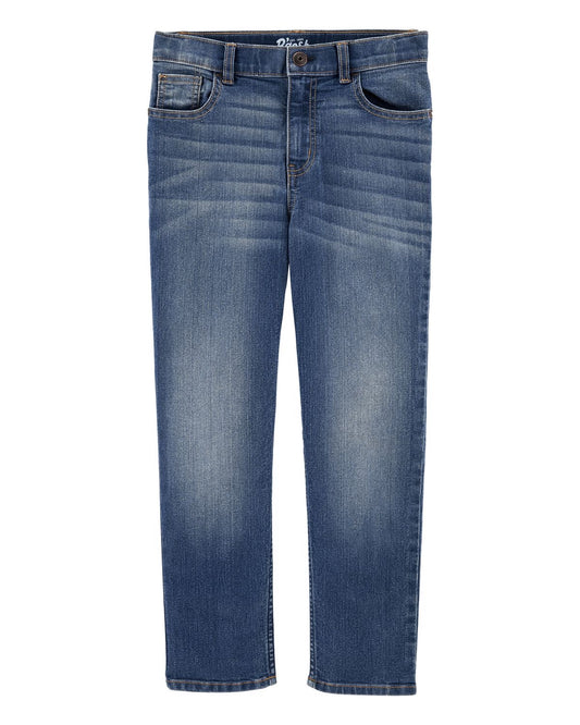 Jeans Medium Blue Wash Straight-Leg