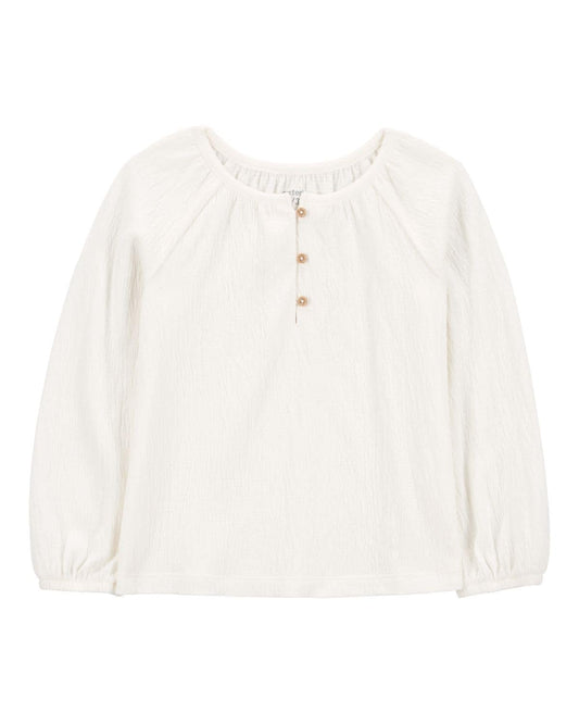 Blusa Manga Larga Gasa