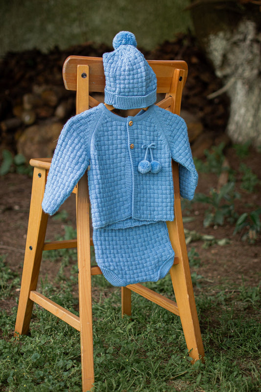 Traje 3 piezas en lana.