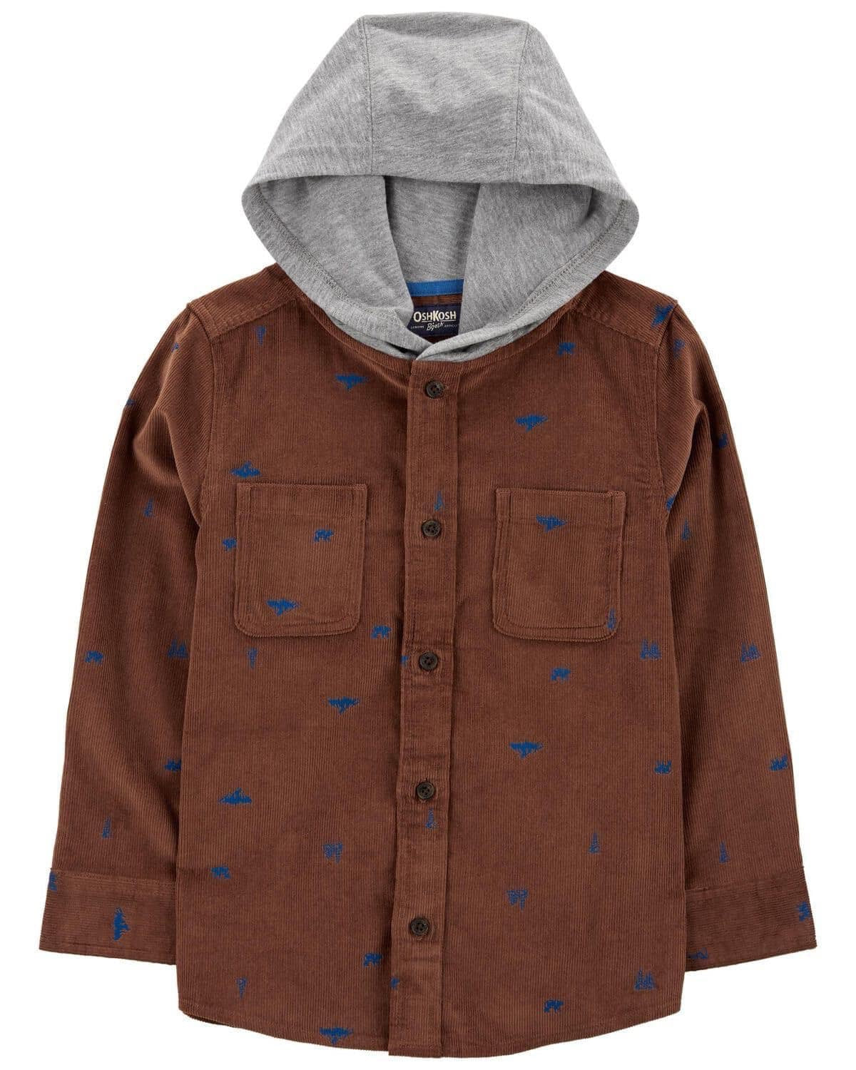 Camisa Botones y Capucha