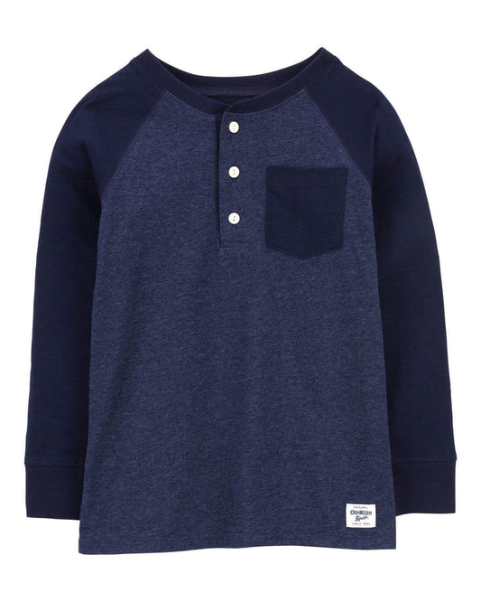 Kid Pocket Henley