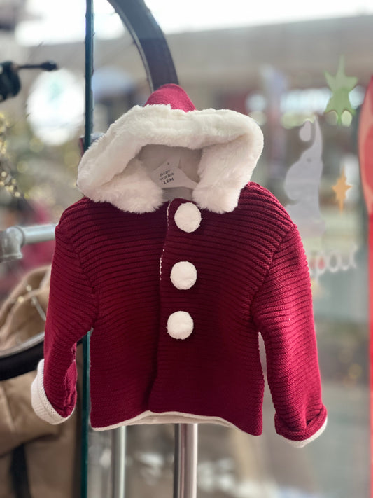 Abrigo Capucha - Rojo