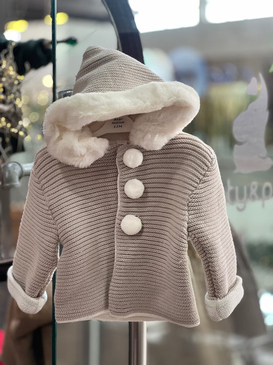 Abrigo Capucha - Piedra