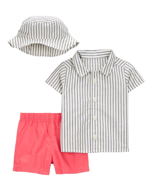 Traje 3 Piezas de Short con Gorro